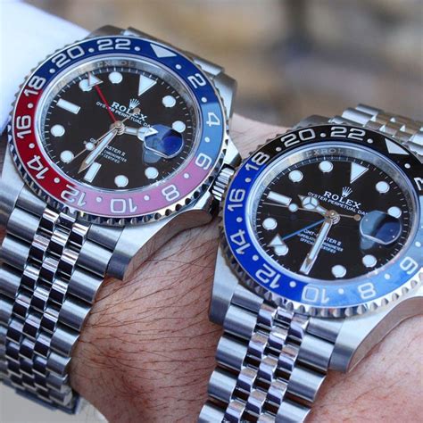 rolex gmt pepsi vs batman